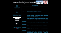 Desktop Screenshot of danieljakubowski.piwko.pl